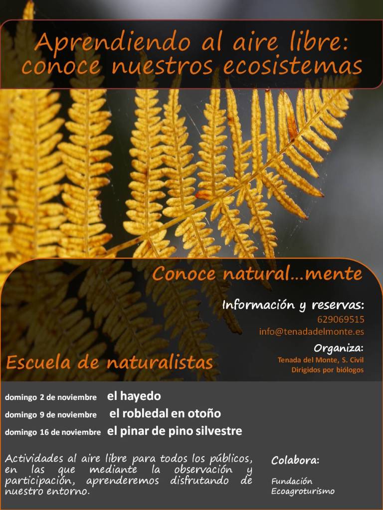 cartel conociendo nuestros ecosistemas